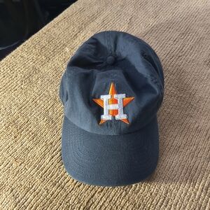 47 Brand Houston Astros Men's Adjustable Dk Grey And Orange Logo Cap